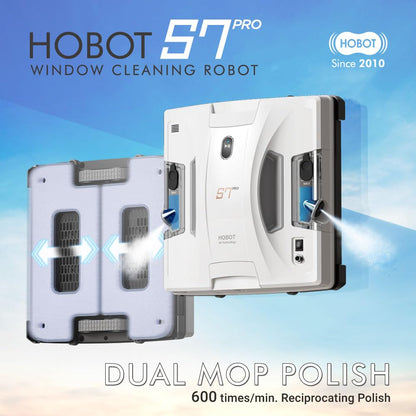 HOBOT S7 Pro Window Cleaning Robot Ultrasonic Spray 4800Pa Smart