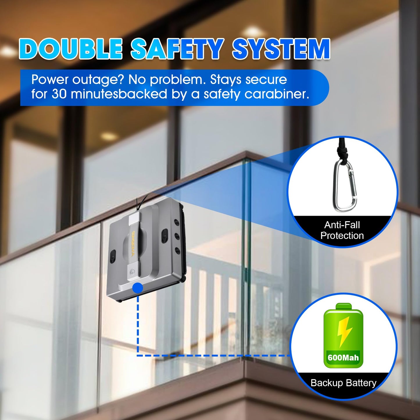 SGMSIGMA M85 Window Cleaning Robot 6000Pa Smart Spray Cleaner
