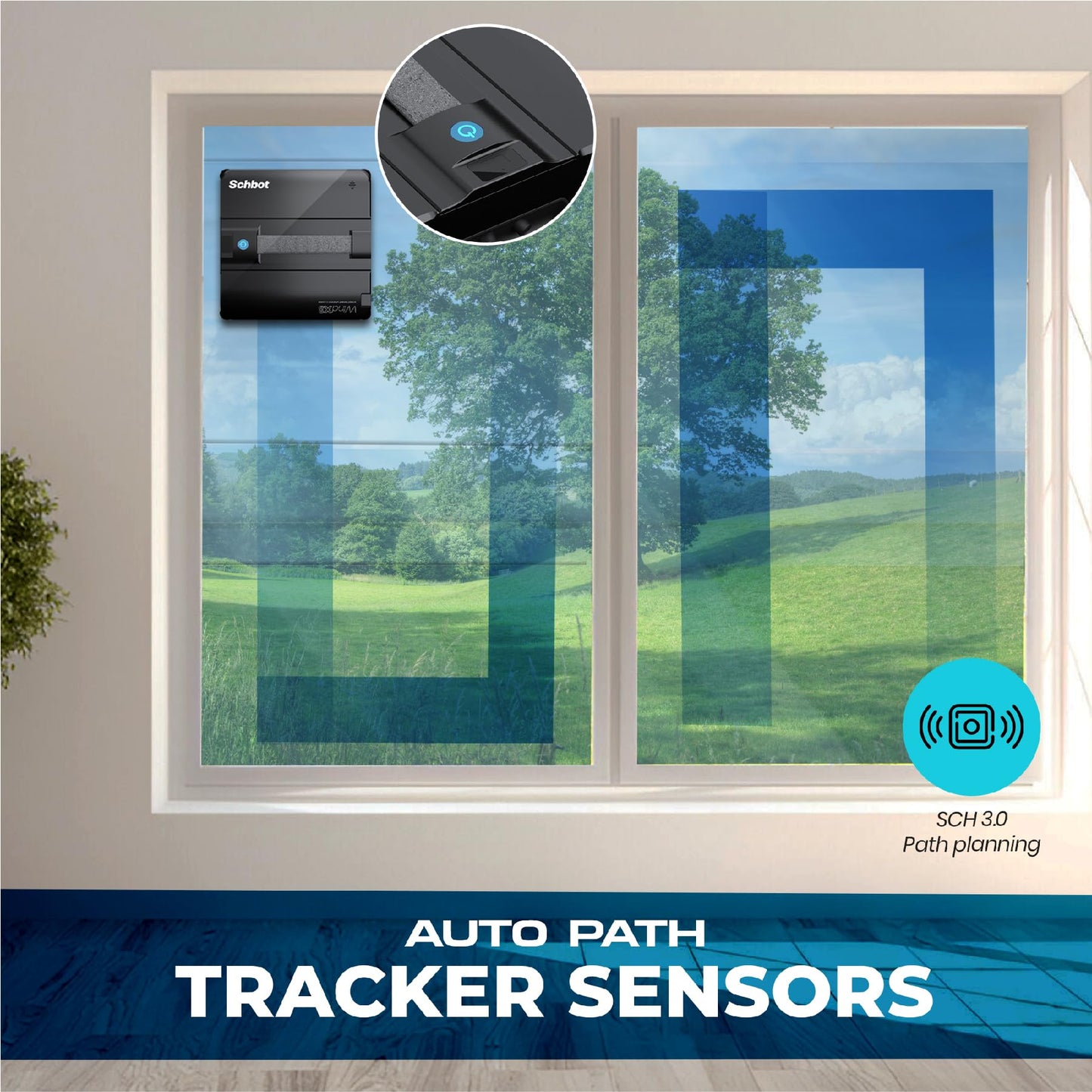 Schbot Wind X3 Window Cleaning Robot Auto Spray Smart Cleaner